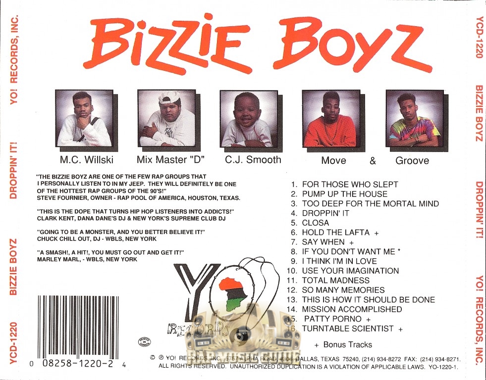 The Bizzie Boyz – Droppin' It Lyrics | Genius Lyrics